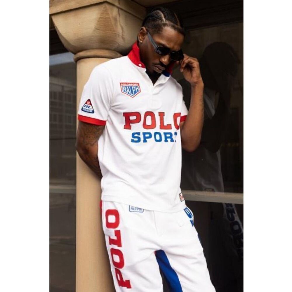 Polo Ralph Lauren Polo Sport Mesh Rugby Shirt Ralph’s Motorsports medium NEW